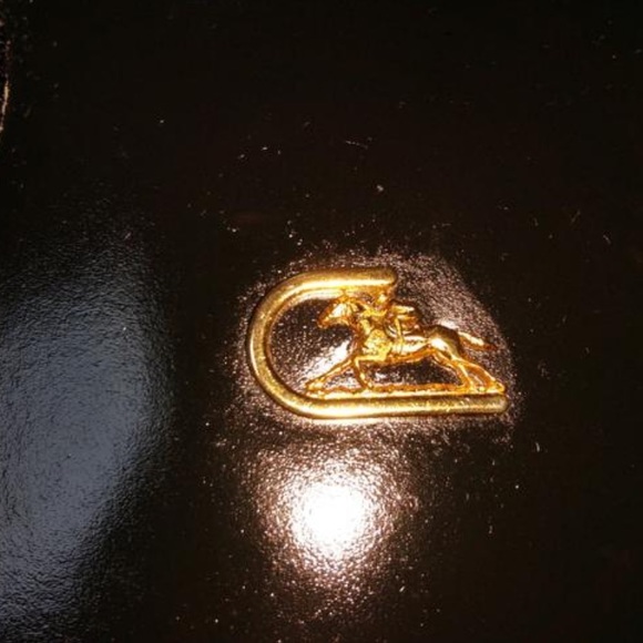 Vintage Cristian Black Italian Leather Satchel - Picture 3 of 5